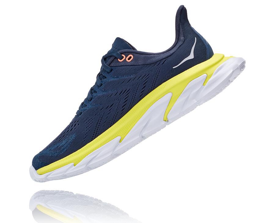 Hoka Australia One One Clifton Edge - Womens Running Shoes Navy - PALDR-7904